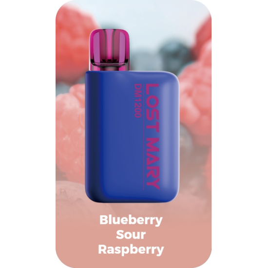 LOST MARY DM1200 BLUEBERRY SOUR RASPBERYY